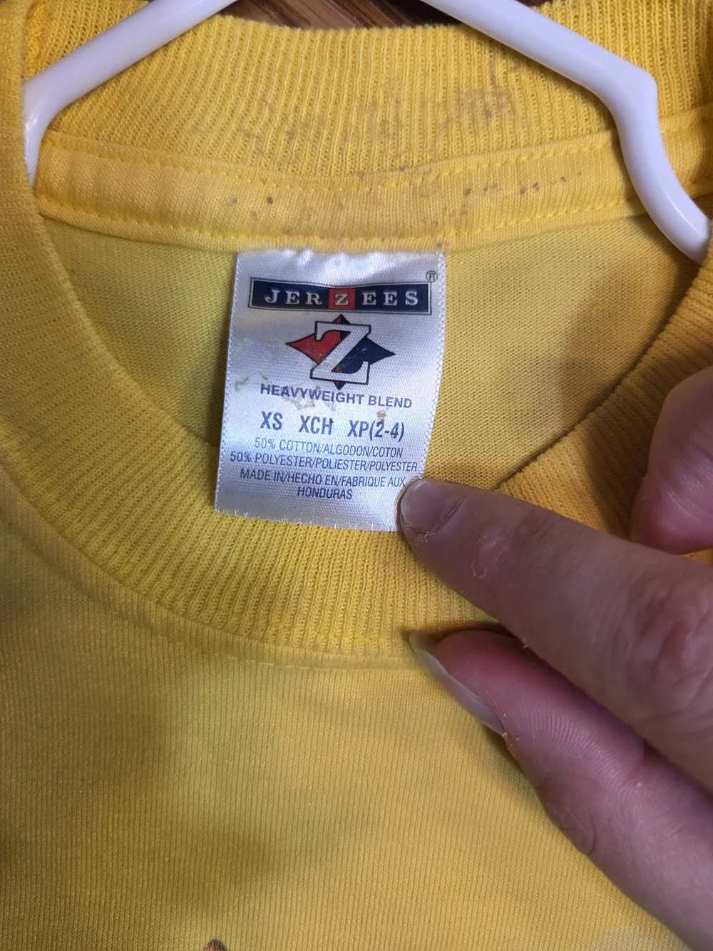 Jerzees Bright Yellow Kids Short Sleeve Tee